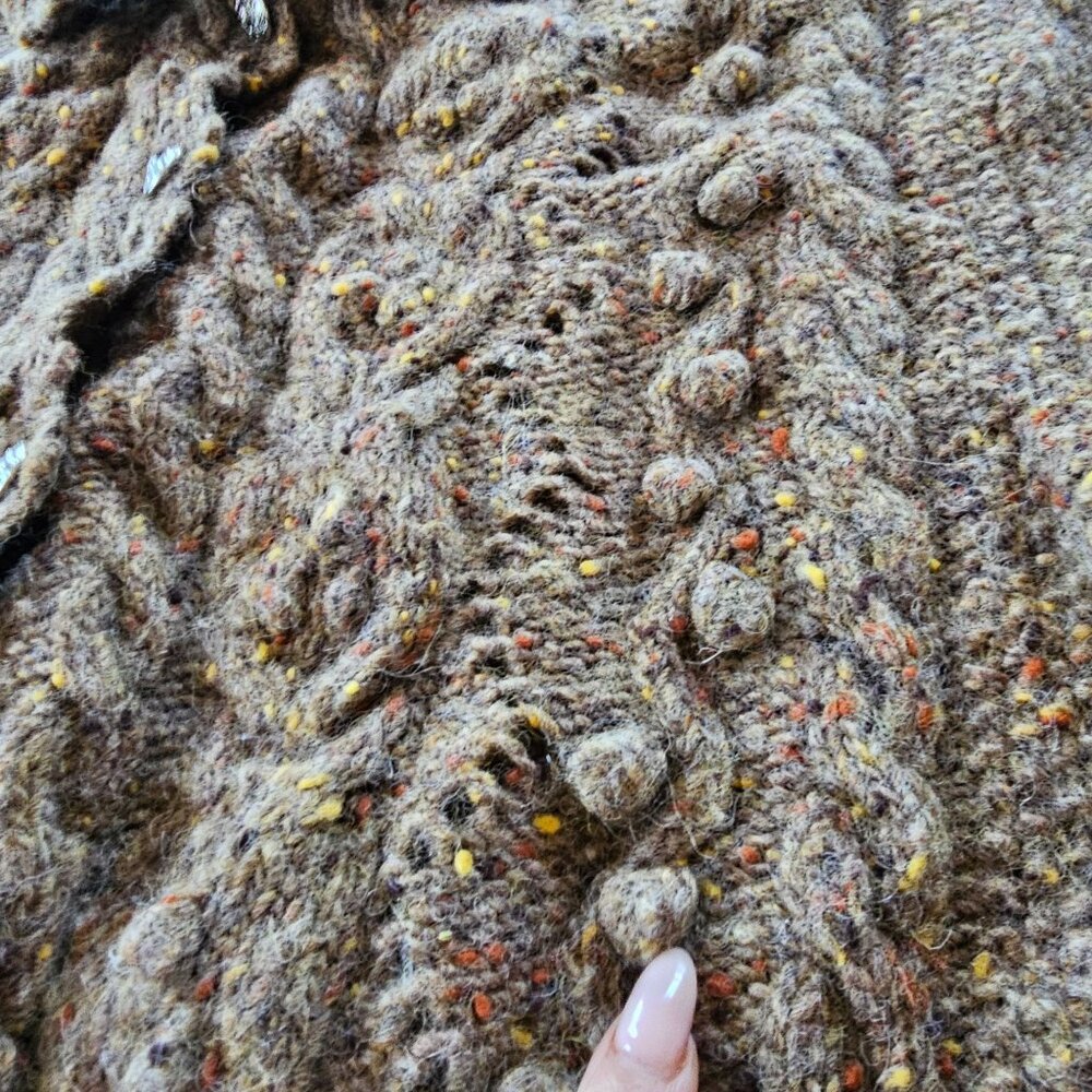 SKYR Wool Women's Sweater Cardigan many Textures Detail Button stitching size M - Picture 5 of 13